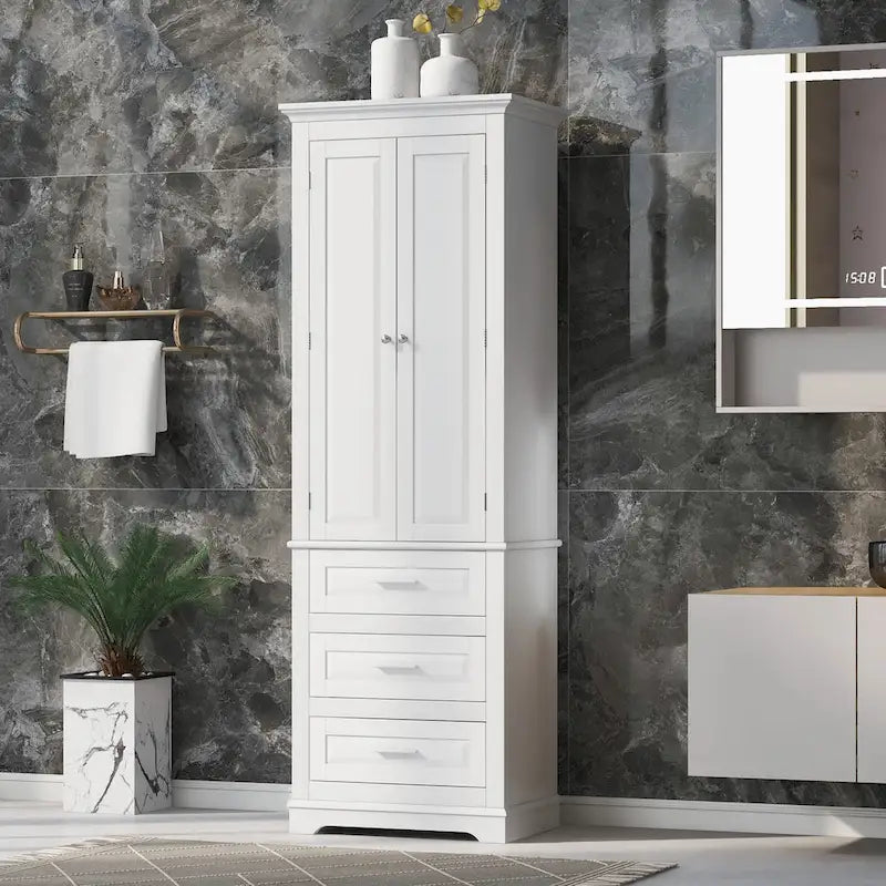 Meuble de rangement haut avec tiroirs pour salle de bain/bureau