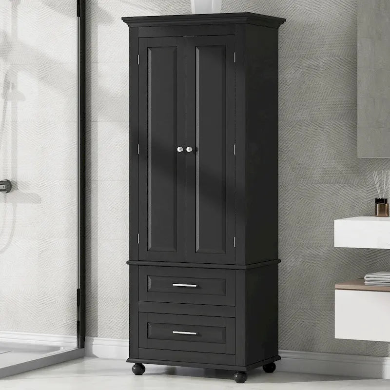 Meuble de rangement haut avec tiroirs pour salle de bain/bureau