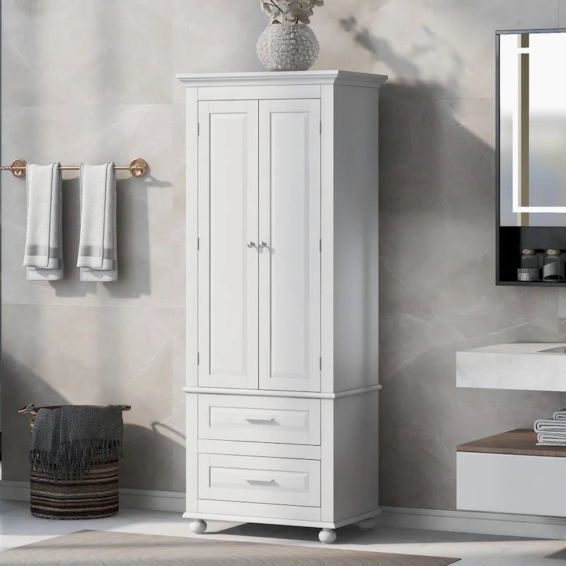 Meuble de rangement haut avec tiroirs pour salle de bain/bureau