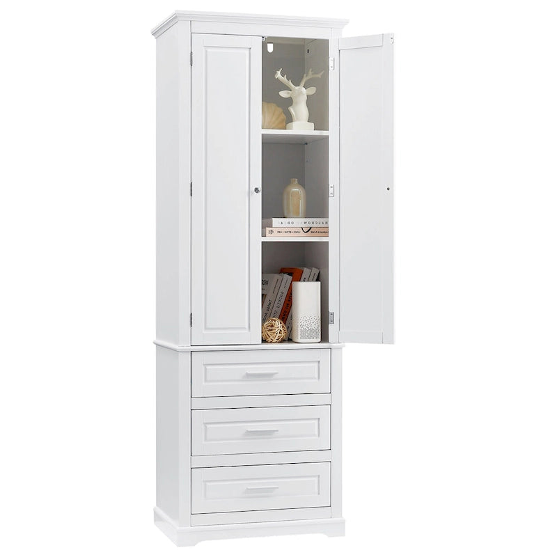 Meuble de rangement haut avec tiroirs pour salle de bain/bureau