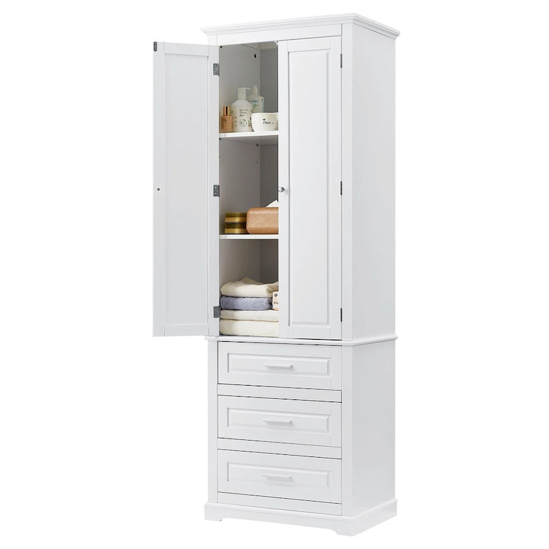 Meuble de rangement haut avec tiroirs pour salle de bain/bureau