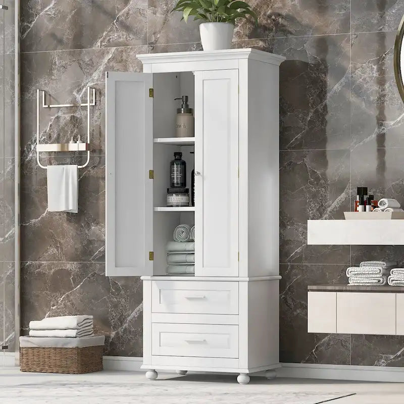 Meuble de rangement haut avec tiroirs pour salle de bain/bureau