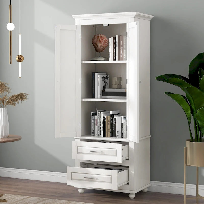 Meuble de rangement haut avec tiroirs pour salle de bain/bureau