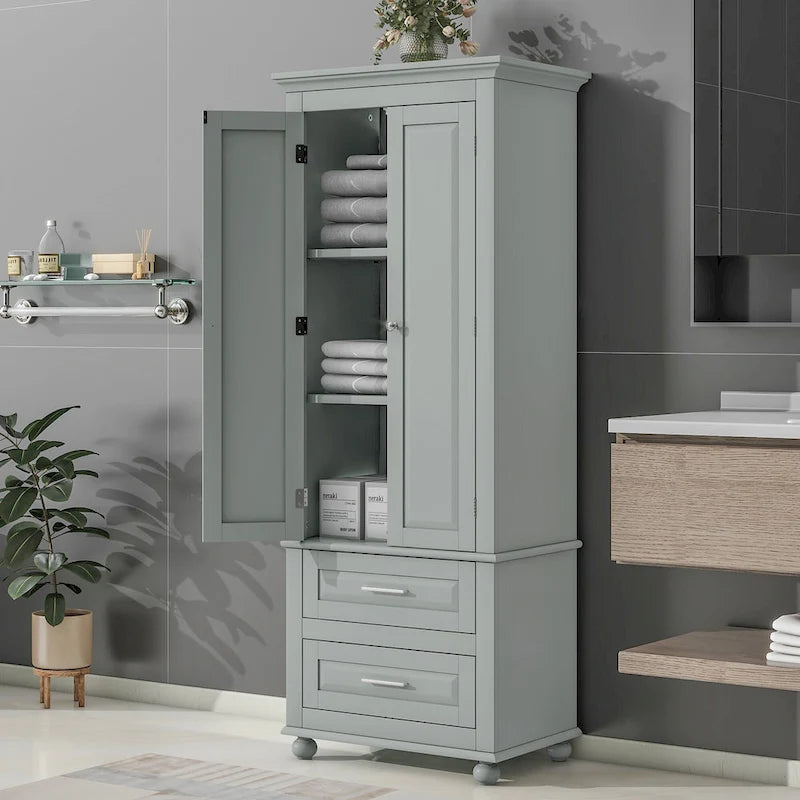 Meuble de rangement haut avec tiroirs pour salle de bain/bureau