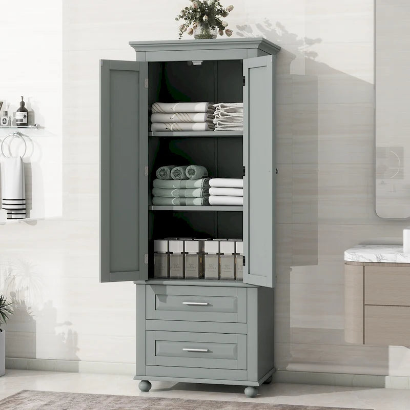 Meuble de rangement haut avec tiroirs pour salle de bain/bureau