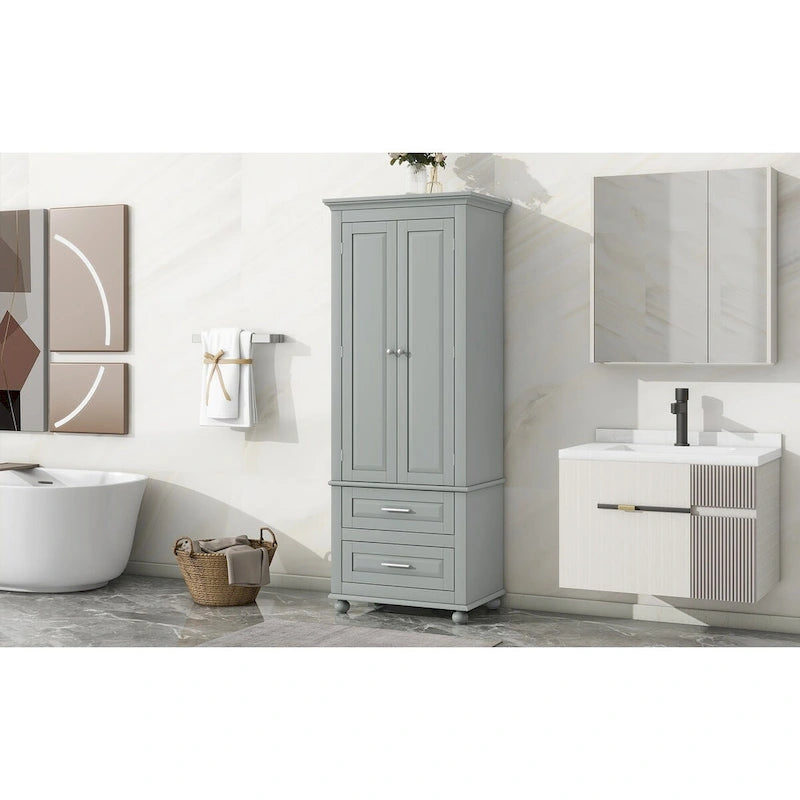 Meuble de rangement haut avec tiroirs pour salle de bain/bureau