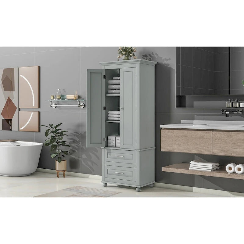 Meuble de rangement haut avec tiroirs pour salle de bain/bureau