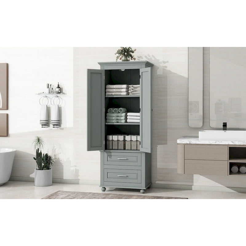Meuble de rangement haut avec tiroirs pour salle de bain/bureau