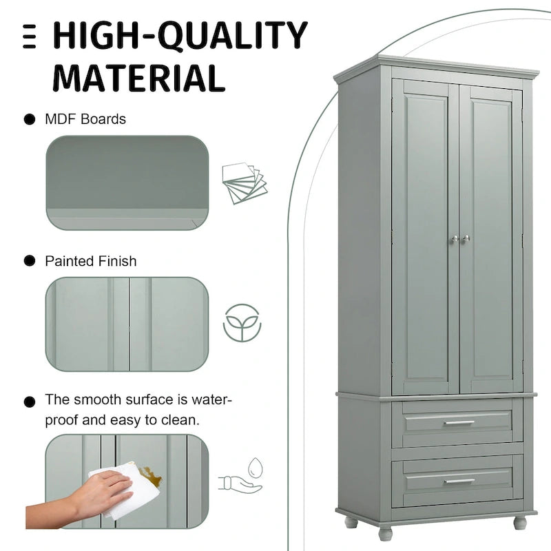 Meuble de rangement haut avec tiroirs pour salle de bain/bureau