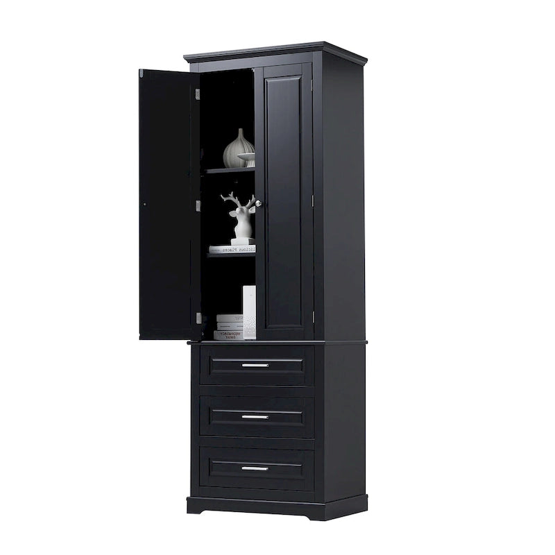Meuble de rangement haut avec tiroirs pour salle de bain/bureau